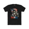 'MERICA Gorilla Patriotic Graphic Tee American Flag Cigar Shirt