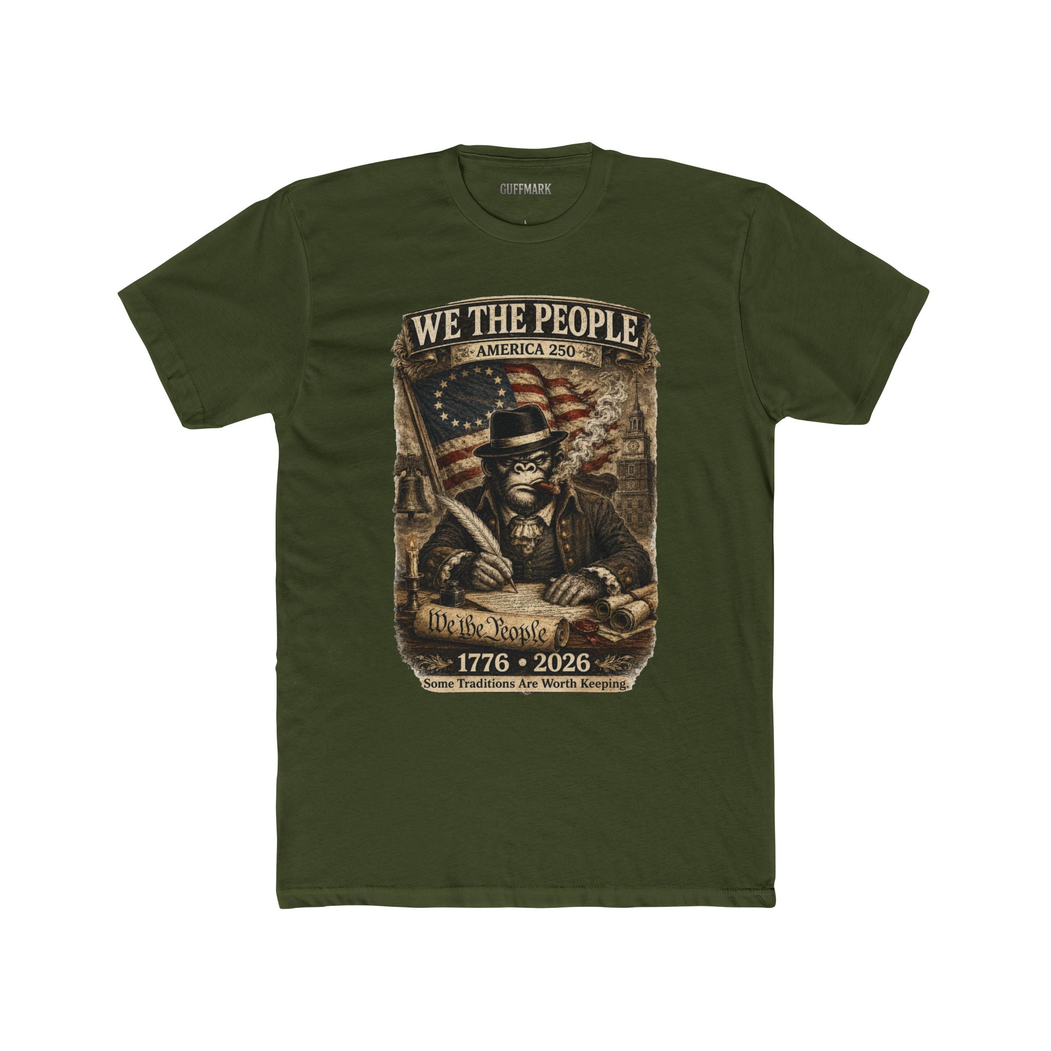 GuffMark We The People America 250 Tee | 1776–2026 Founding Fathers Patriotic Shirt