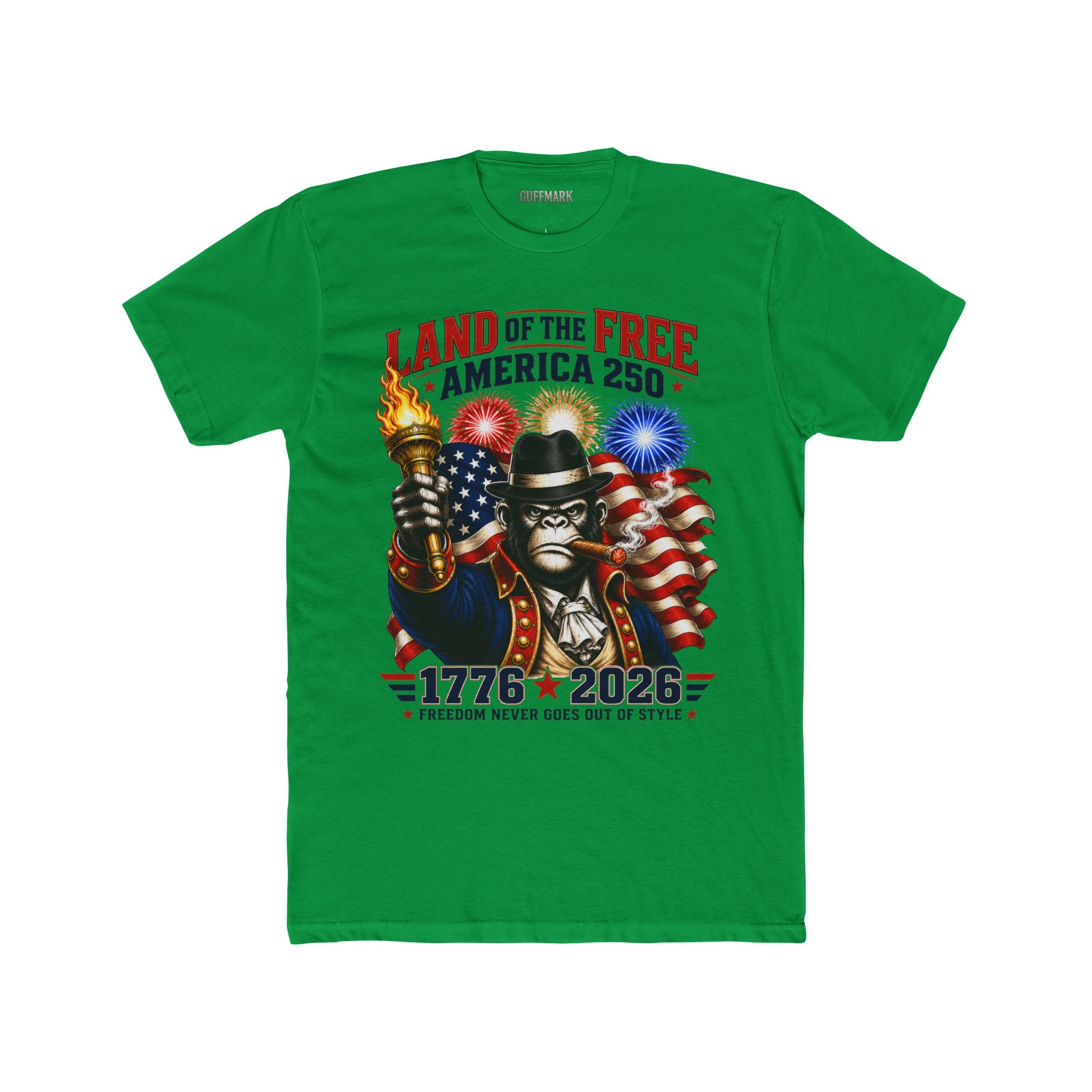 GuffMark Land of the Free America 250 Tee – Freedom Never Goes Out of Style (1776–2026)
