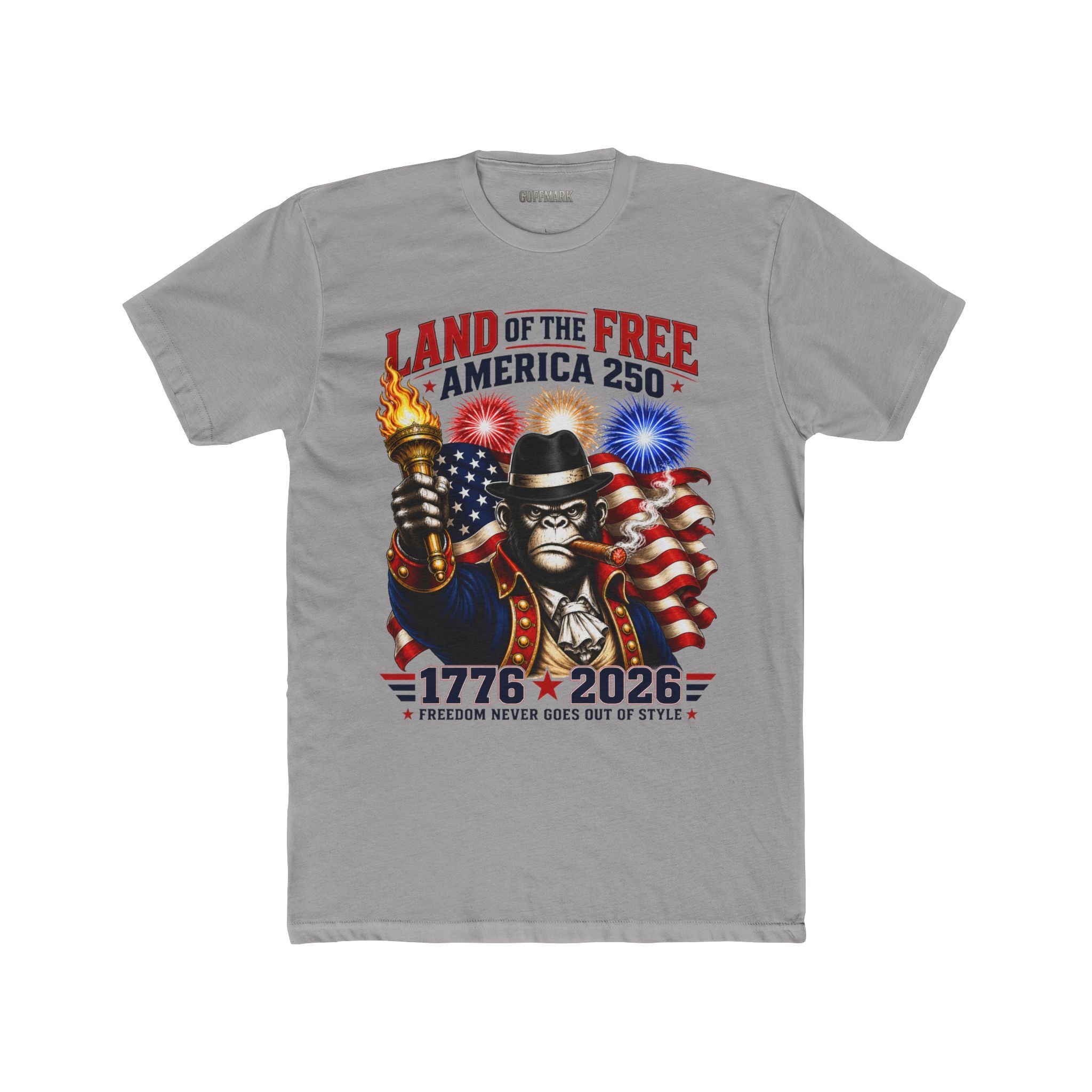 GuffMark Land of the Free America 250 Tee – Freedom Never Goes Out of Style (1776–2026)