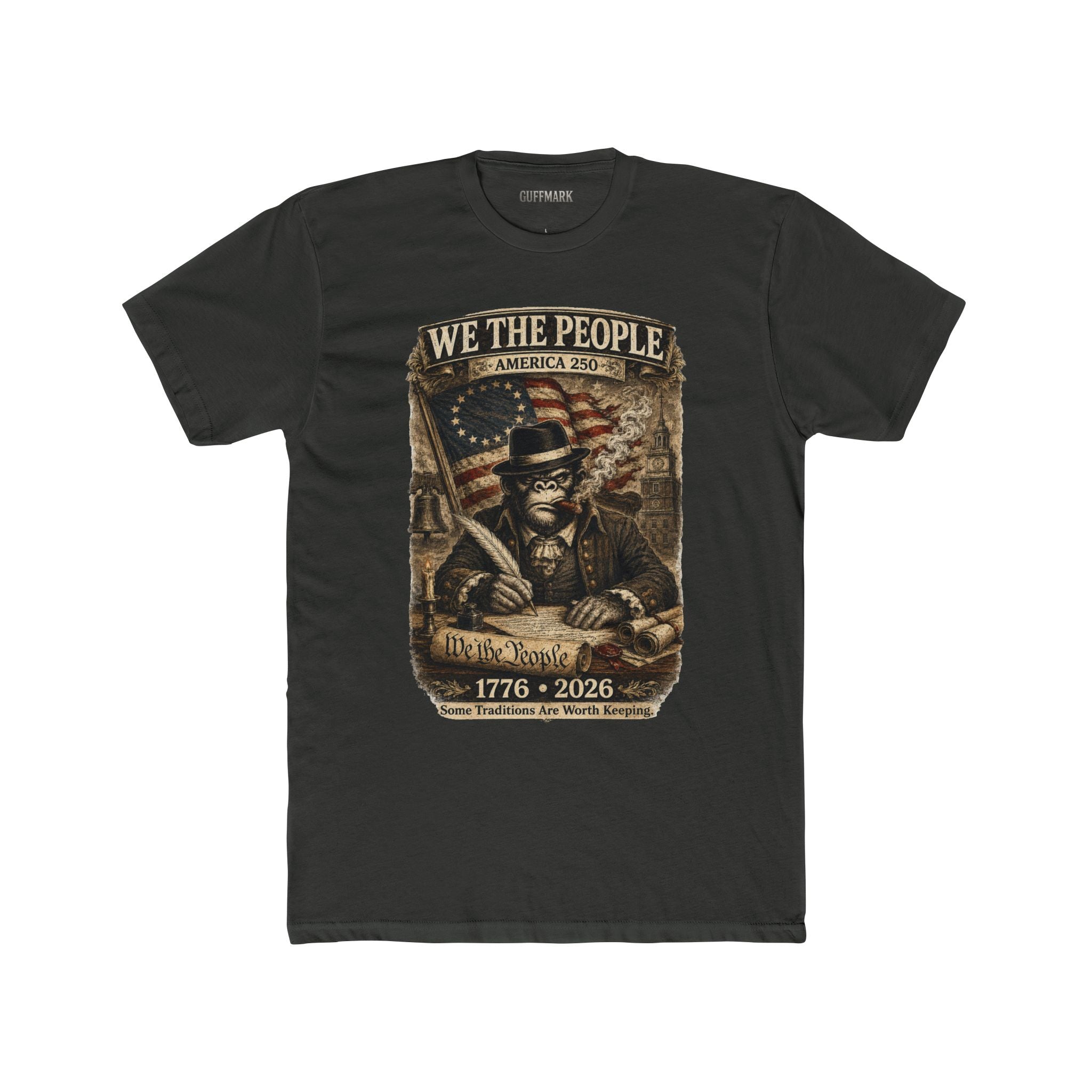GuffMark We The People America 250 Tee | 1776–2026 Founding Fathers Patriotic Shirt