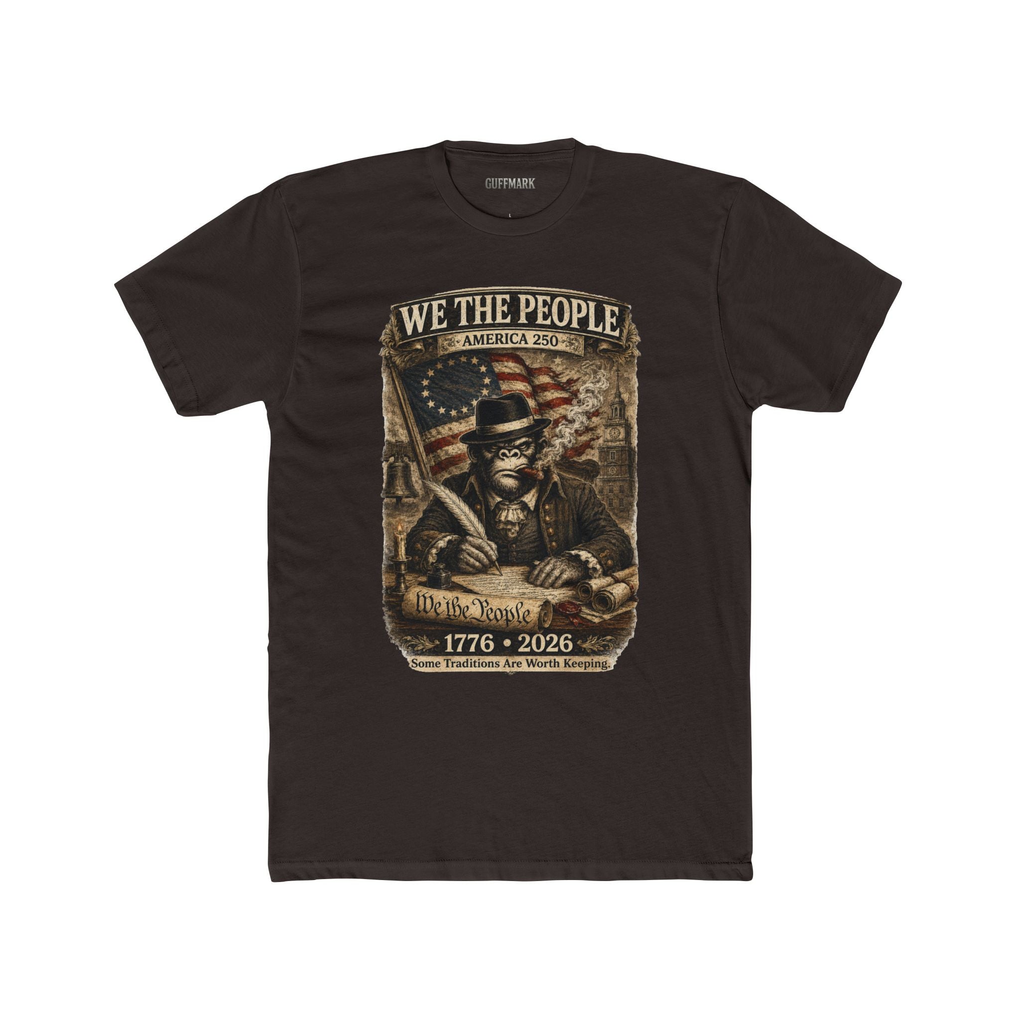 GuffMark We The People America 250 Tee | 1776–2026 Founding Fathers Patriotic Shirt